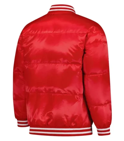 St. Louis Cardinals Puffer Red Satin Jacket