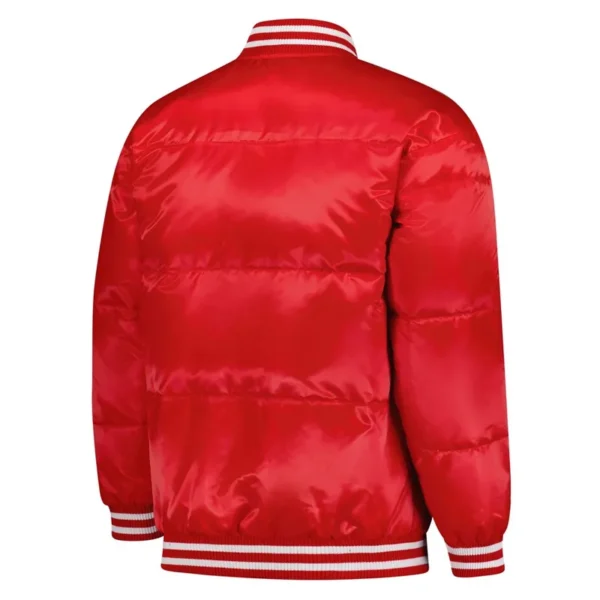 St. Louis Cardinals Puffer Red Satin Jacket