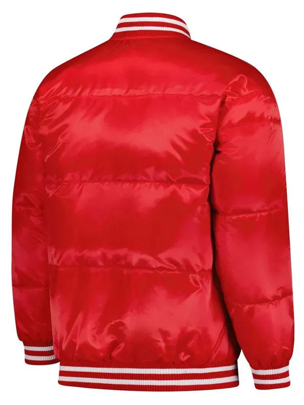 St. Louis Cardinals Puffer Red Satin Jacket
