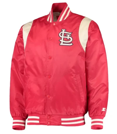 St. Louis Cardinals Red-Cream Satin Jacket