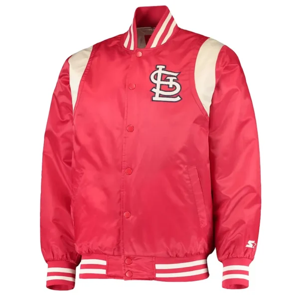St. Louis Cardinals Red-Cream Satin Jacket