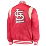 St. Louis Cardinals Red-Cream Satin Jacket