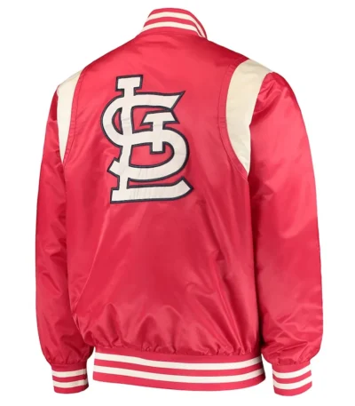St. Louis Cardinals Red-Cream Satin Jacket