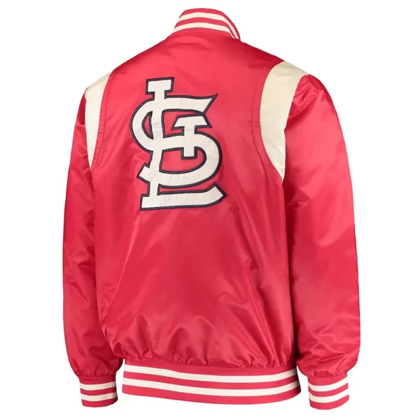 St. Louis Cardinals Red-Cream Satin Jacket