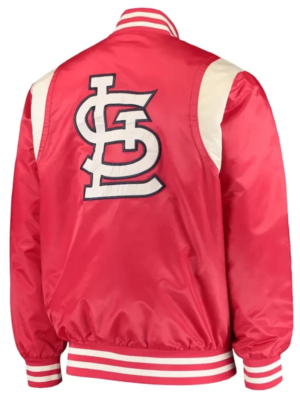 St. Louis Cardinals Red-Cream Satin Jacket