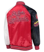 St. Louis Cardinals Reliever Raglan Full-Snap Satin Jacket