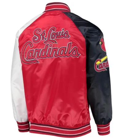 St. Louis Cardinals Reliever Raglan Full-Snap Satin Jacket