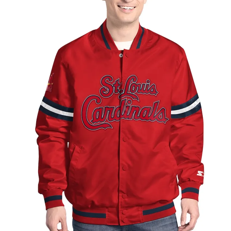 St. Louis Cardinals Scout Varsity Satin Jacket St. Louis Cardinals Scout Varsity Satin Jacket