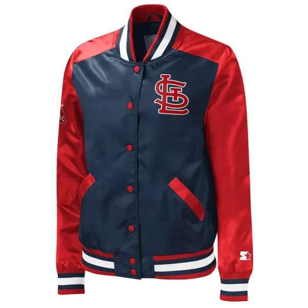 St. Louis Cardinals The Legend Navy-Red Satin Jacket