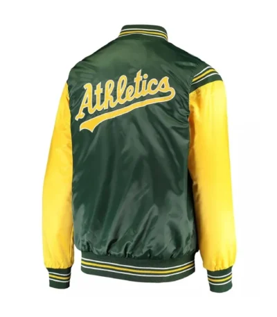 Enforce Oakland Athletics Varsity Satin Jacket