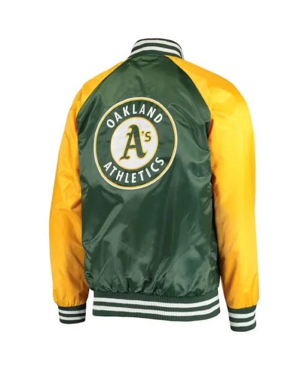 Oakland Athletics Lead Off Varsity Satin Jacket