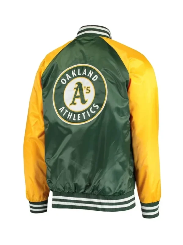 Oakland Athletics Lead Off Varsity Satin Jacket