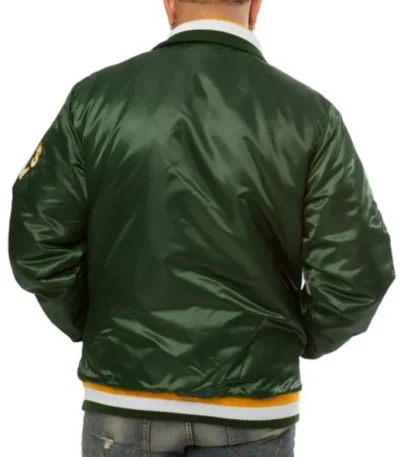Oakland Athletics Green Varsity Satin Jacket