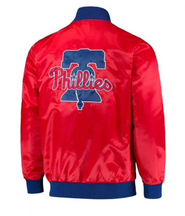 Starter Philadelphia Phillies Red Satin Jacket