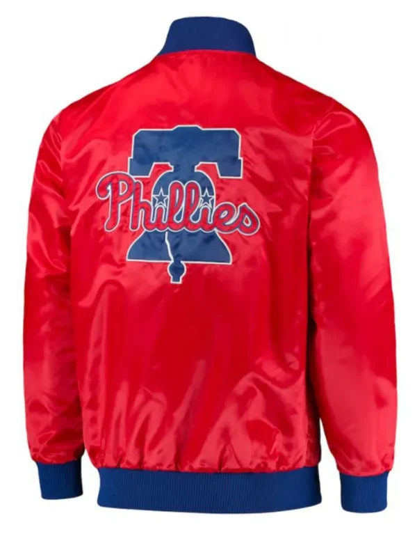 Starter Philadelphia Phillies Red Satin Jacket