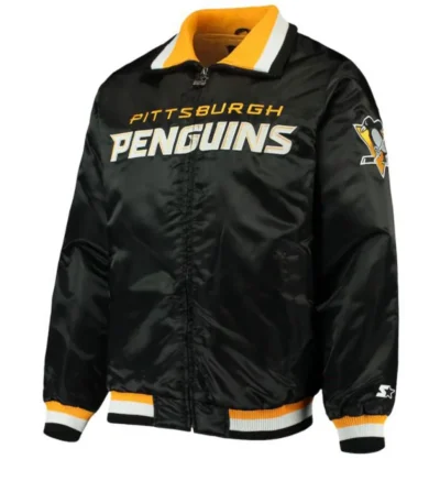 Starter Pittsburgh Penguins Black Bomber Jacket