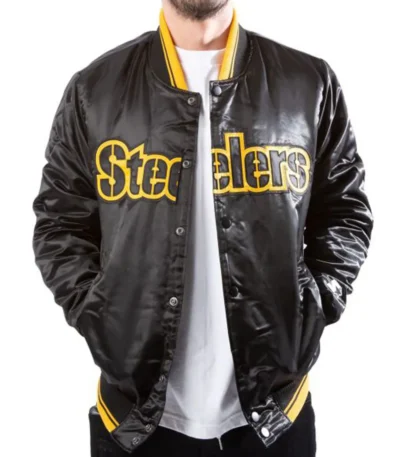 Starter Pittsburgh Steelers Black Jacket