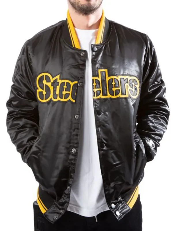 Starter Pittsburgh Steelers Black Jacket
