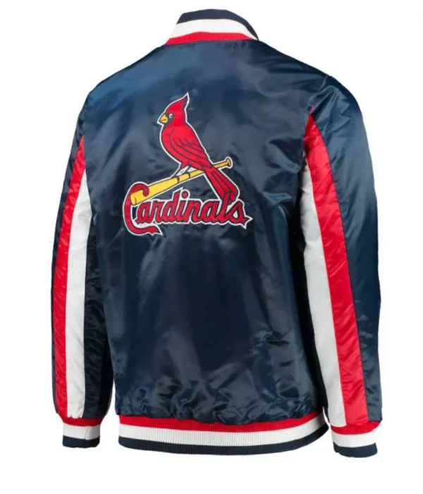 Starter St. Louis Cardinals The Ace Satin Blue Jacket