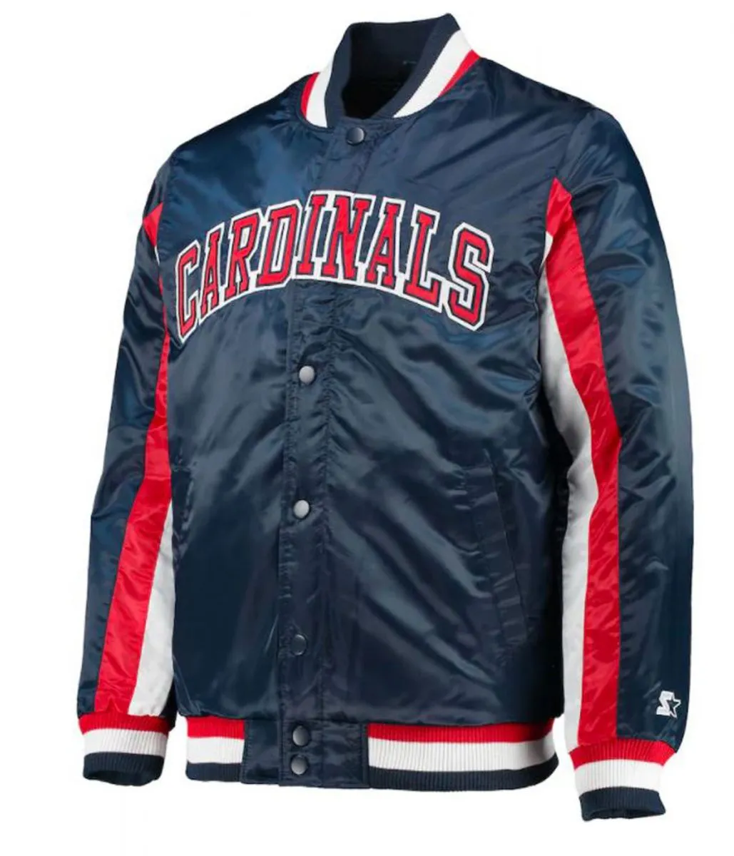 Starter St. Louis Cardinals The Ace Satin Blue Jacket Starter St. Louis Cardinals The Ace Satin Blue Jacket