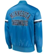 Starter T-Wolves Bomber Blue Jacket