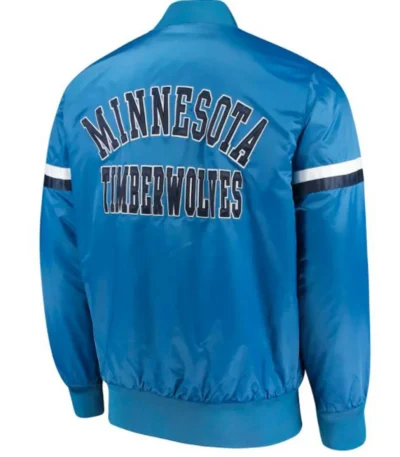 Starter T-Wolves Bomber Blue Jacket