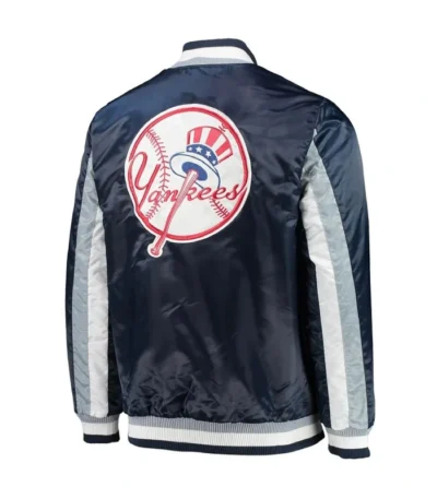 NY Yankees Navy The Ace Satin Jacket