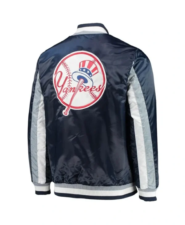 NY Yankees Navy The Ace Satin Jacket