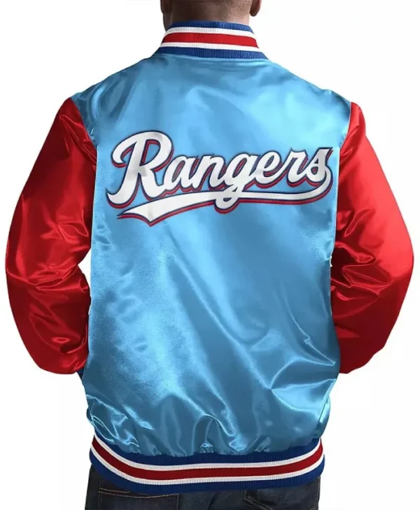 Light Blue/Red Texas Rangers Top Slugger Jacket