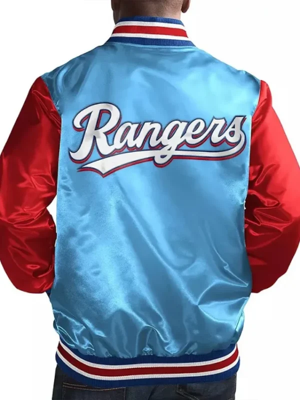 Light Blue/Red Texas Rangers Top Slugger Jacket