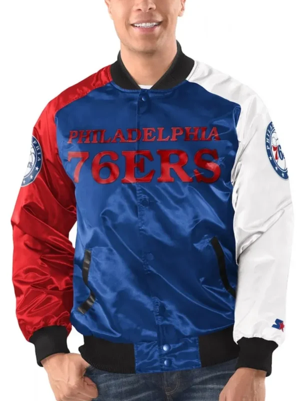 Starter Tricolor Philadelphia 76ers Jacket
