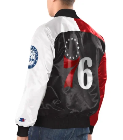 Starter Tricolor Philadelphia 76ers Jacket