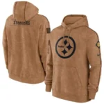 Steelers Brown Pullover Hoodie