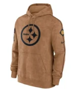 Steelers Brown Pullover Hoodie