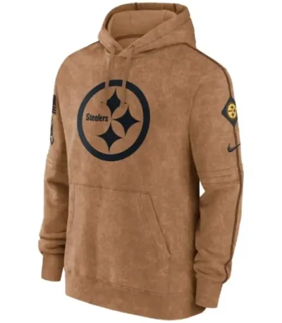 Steelers Brown Pullover Hoodie