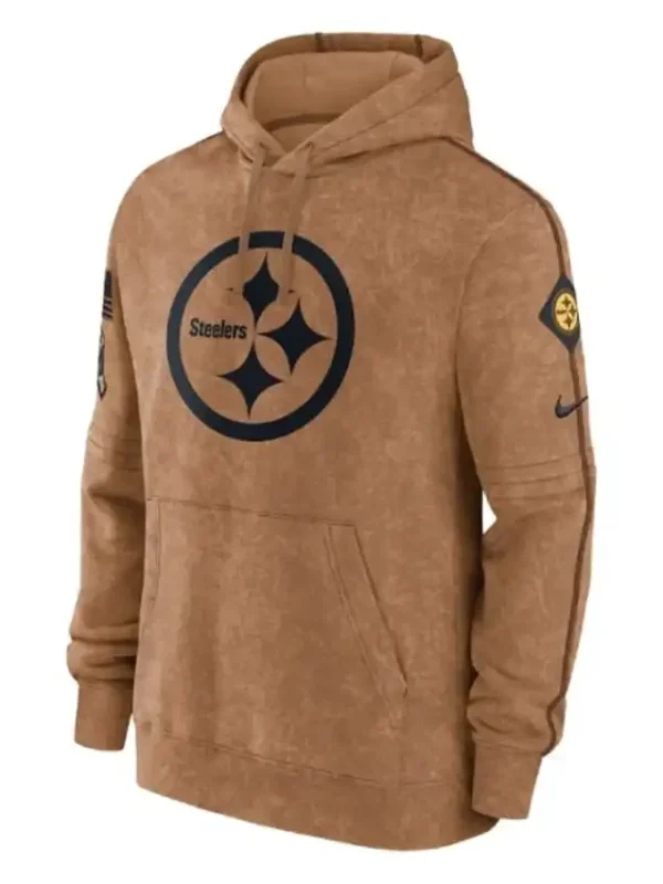 Steelers Brown Pullover Hoodie