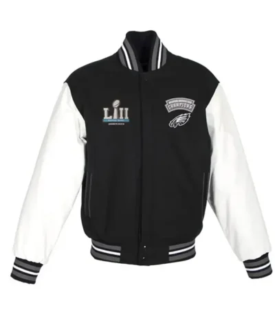 Super Bowl Champions Philadelphia Eagles Black Varsity Jacket