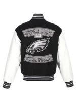 Super Bowl Champions Philadelphia Eagles Black Varsity Jacket