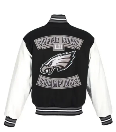 Super Bowl Champions Philadelphia Eagles Black Varsity Jacket
