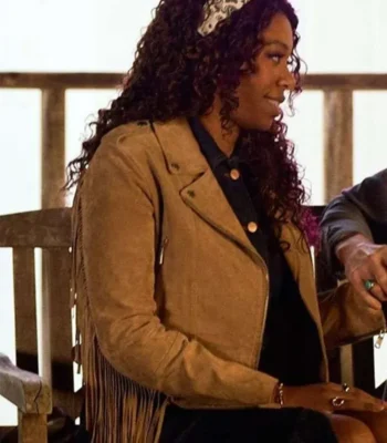 Suzette Deveraux Providence Falls S01 Fringe Leather Jacket
