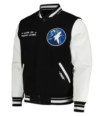 T-Wolves 2024 City Edition Black Varsity Jacket