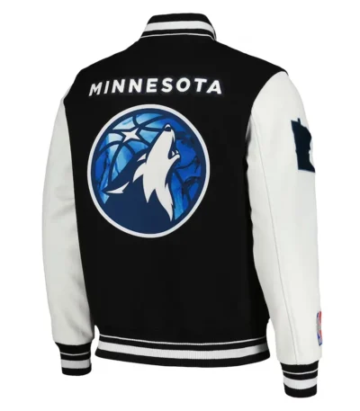 T-Wolves 2024 City Edition Black Varsity Jacket