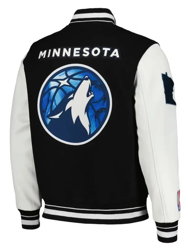 T-Wolves 2024 City Edition Black Varsity Jacket