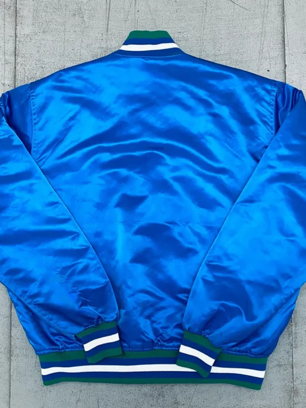 T-Wolves 90?s Blue Satin Jacket