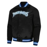 T-Wolves Hardwood Classics Black Jacket