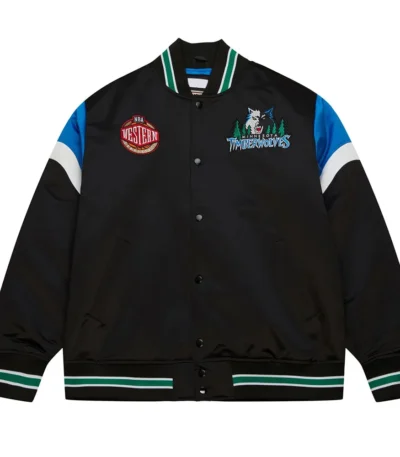 T-Wolves Heavyweight Satin Jacket