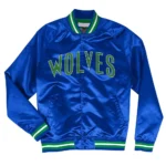 T-Wolves Heavyweight Satin black Jacket