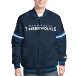 T-Wolves Scout Varsity Satin Jacket