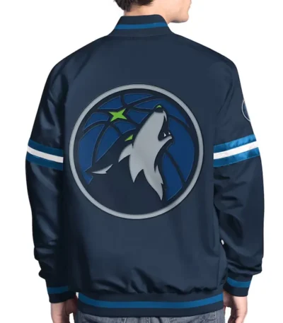 T-Wolves Scout Varsity Satin Jacket
