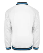 T-Wolves White Bomber Jacket